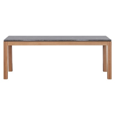 Maurena Sintered Stone Top Tasmanian Oak Timber Dining Table, 210cm