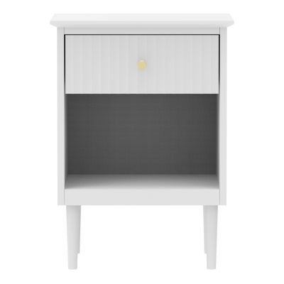 Polla Bedside Table, White