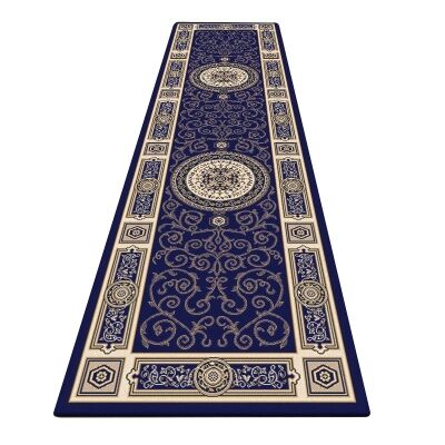 Palais Kashan Oriental Runner Rug, 80x300cm, Dark Blue