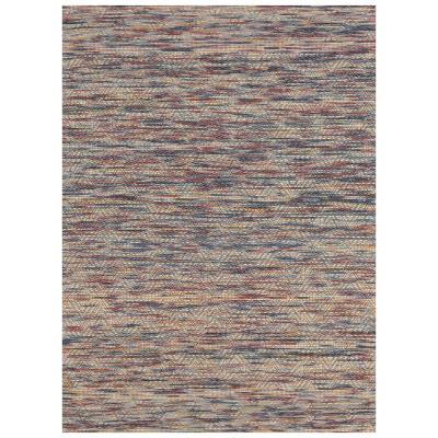 Copacabana Chevron Hand Loomed Wool Rug, 340x240cm, Multi