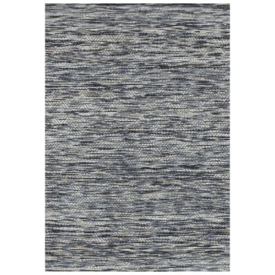 Copacabana Chevron Hand Loomed Wool Rug, 230x160cm, Stone