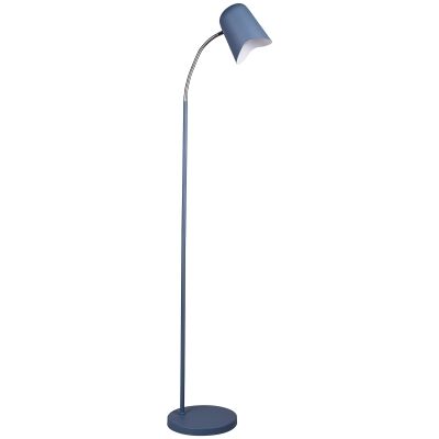 Pastel Iron Floor Lamp, Matt Blue