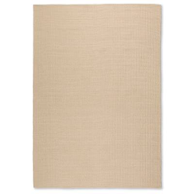 Pebble Flatweave Wool Rug, 365x457cm, Beige