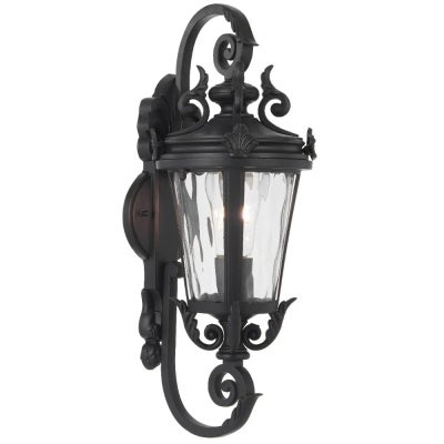 Pedral IP44 Exterior Wall Lantern, Small, Black
