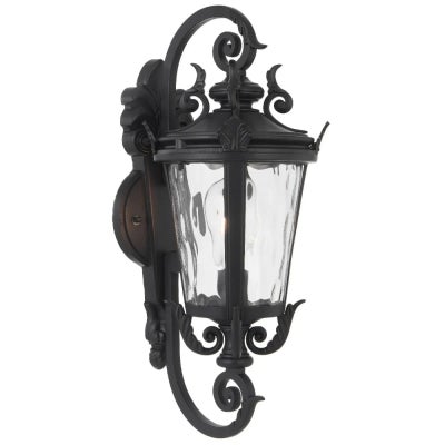 Pedral IP44 Exterior Wall Lantern, Large, Black