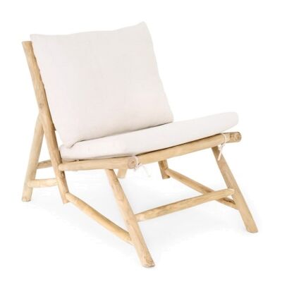 Peniel Teak Timber Indoor / Outdoor Lounge Chair