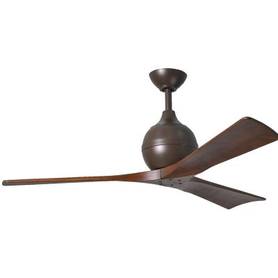 Atlas Irene-3 Ceiling Fan whith Wooden Blades - Textured Bronze