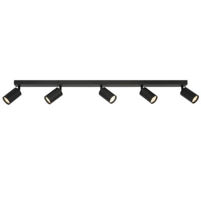Picard LED Bar Spotlight, 5 Light, CCT, Black
