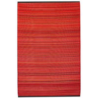Cancun Reversible Outdoor Rug, 270x180cm, Sunset