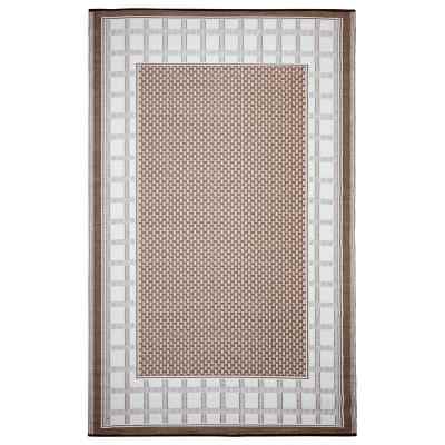 Europa Reversible Outdoor Rug, 270x180cm, Brown
