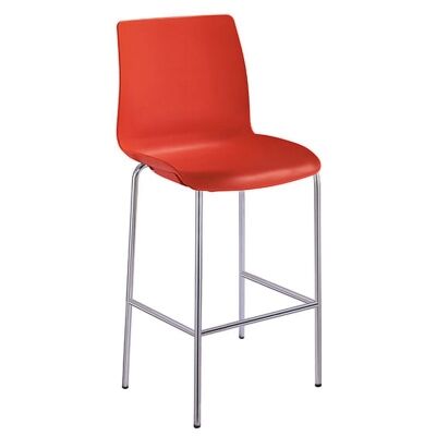 Pod Stackable Bar Stool, Red