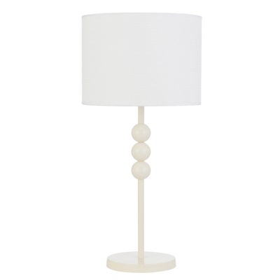 Poetix Iron Base Table Lamp, Beige