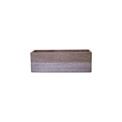 Northwood Recycled Timber Trough Planter, 63cm