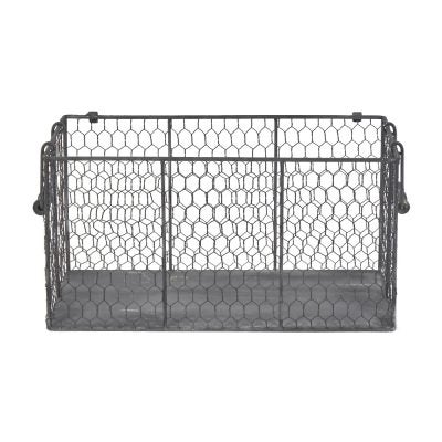 Zephyra Iron Burgundy Basket