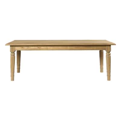 Windsor Elm Timner Dining Table, 220cm, Aged Natural