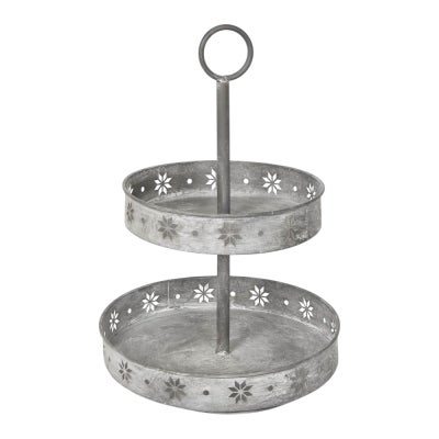 Lucerne Metal 2-Tier Round Cake Stand