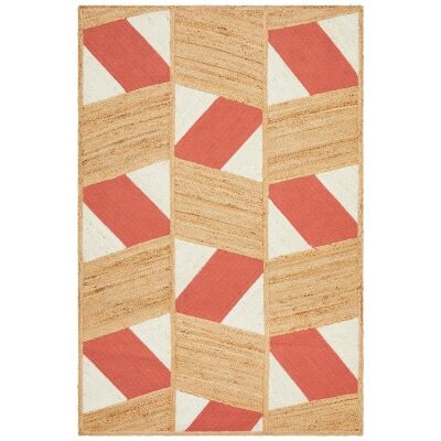 Parade Thea Hand Loomed Jute & Cotton Rug, 150x220cm