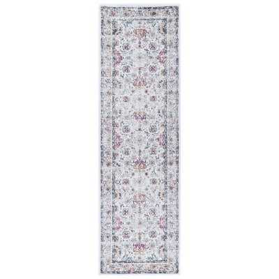 Provence Monaco Transitional Runner Rug, 300x80cm, Ivory / Multi