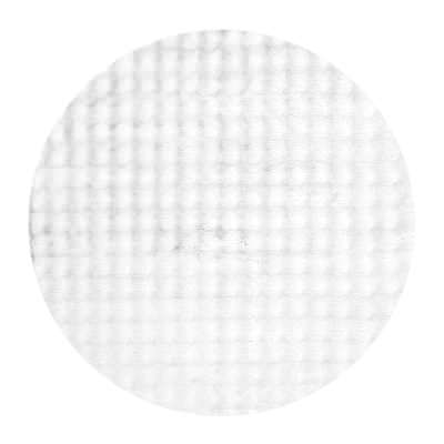 Purity Machine Washable Shag Round Rug, 100cm, White