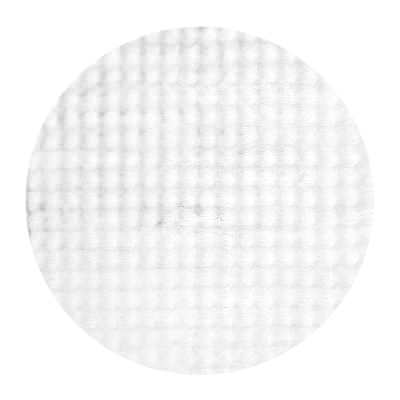 Purity Machine Washable Shag Round Rug, 150cm, White