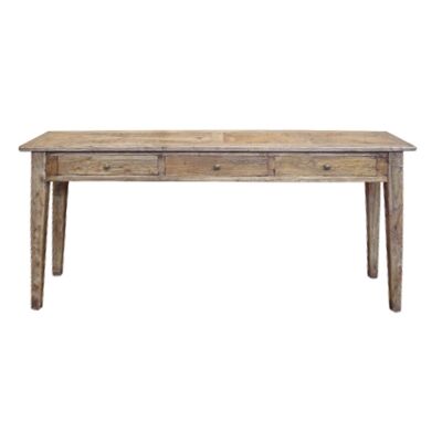 Auberge Parquetry Reclaimed Elm Timber Hall Table, 180cm
