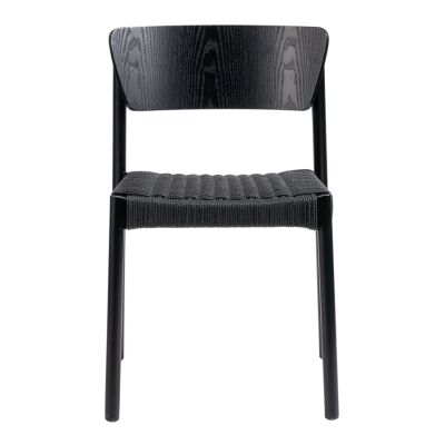 Poise Commercial Grade Timber Dining Chair, Black