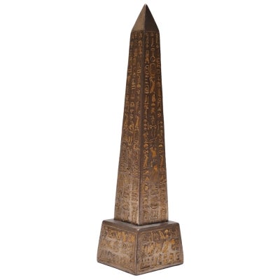 Veronese Cold Cast Bronze Coated Obelisk Figurine