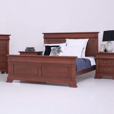 Lucchese African Walnut Timber Bed, Queen