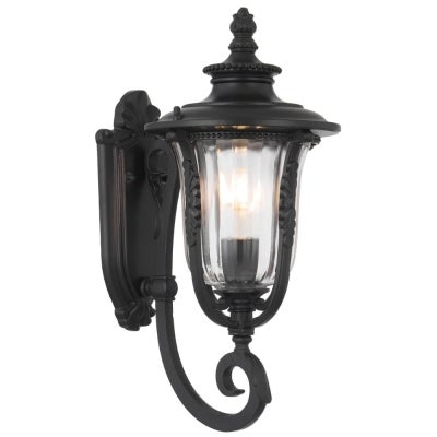 Ramiro IP44 Exterior Wall Lantern, Small, Black