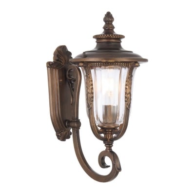 Ramiro IP44 Exterior Wall Lantern, Small, Bronze