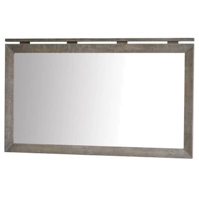 Rustic Bayview Reclaimed Timber Frame Wall Mirror, 150cm