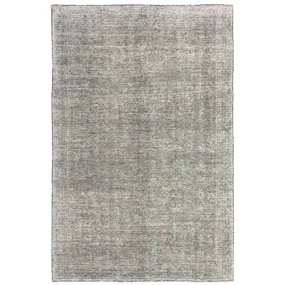 Revival Khotan Hand Knotted Wool & Viscose Rug, 350x450cm, Washed Grey
