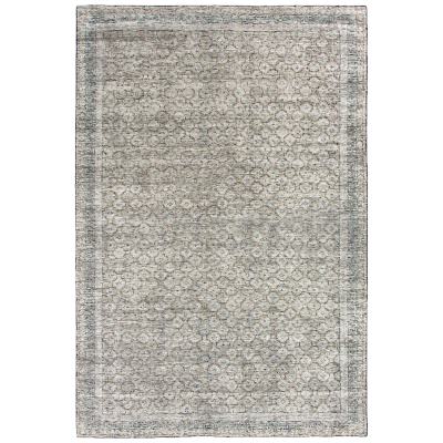 Revival Oushak Hand Knotted Wool & Viscose Rug, 350x450cm, Washed Grey