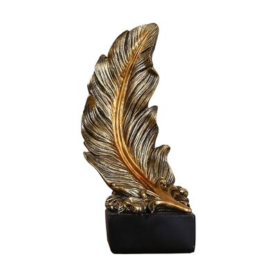 Lissom Feather Sculpture, #1, Gold