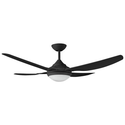 Ventair Royale II Indoor / Outdoor Ceiling Fan with LED Light, 132cm/52", Black