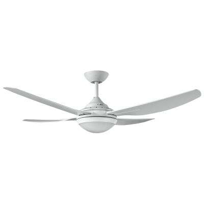 Ventair Royale II Indoor / Outdoor Ceiling Fan with LED Light, 132cm/52", White
