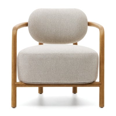 Melchior Fabric & Oak Timber Armchair