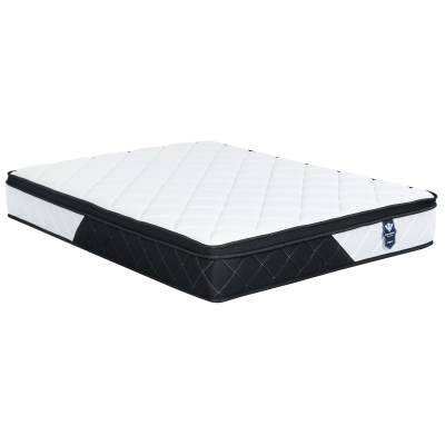 Star Bedding S-100 Boxed Euro Top Pocket Spring Medium Firm Mattress, King Single