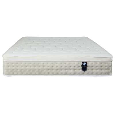 Star Bedding S-400 Boxed Euro Top Pocket Spring Medium Firm Mattress, Queen
