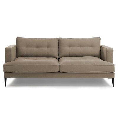 Bellavista Tufted Fabric Sofa, 2 Seater, Taupe
