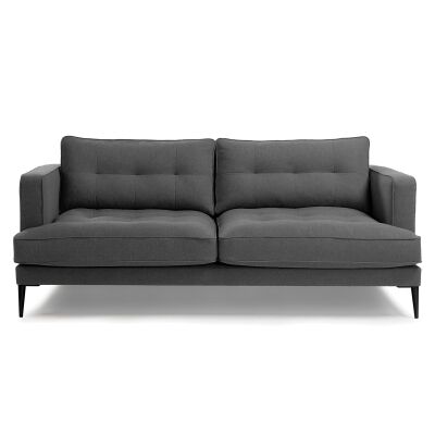 Bellavista Tufted Fabric Sofa, 2 Seater, Graphite