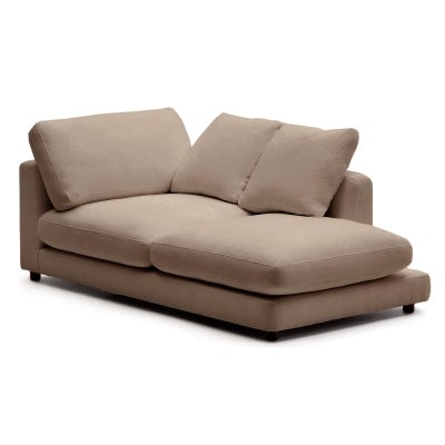 Enix Fabric Right Chaise, Taupe