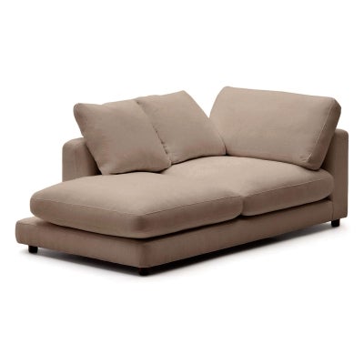Enix Fabric Left Chaise, Taupe