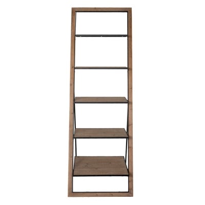 Aven Fir Timber & Iron Ladder Display Shelf