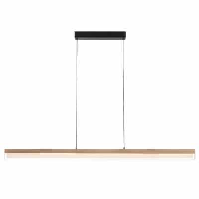 Salas Aluminium Dimmable LED Linear Pendant Light, Coffee Gold