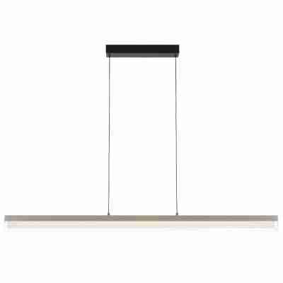 Salas Aluminium Dimmable LED Linear Pendant Light, Pearl Grey