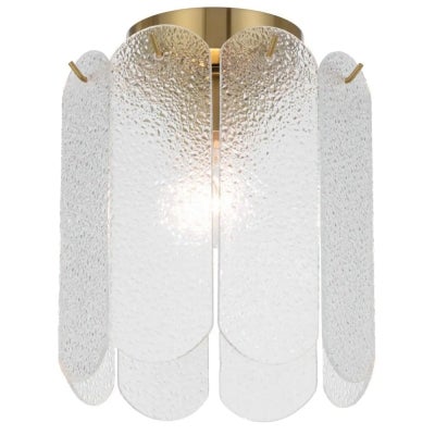 Samona Glass Batten Fix Ceiling Light