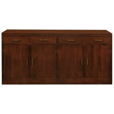 Paris Solid Mahogany 4 Door 4 Drawer Buffet in Mahogany