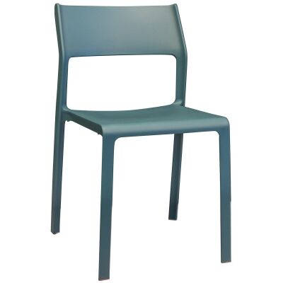 Trill Italian Made Commercial Grade Indoor / Outdoor Dining Chair, Teal