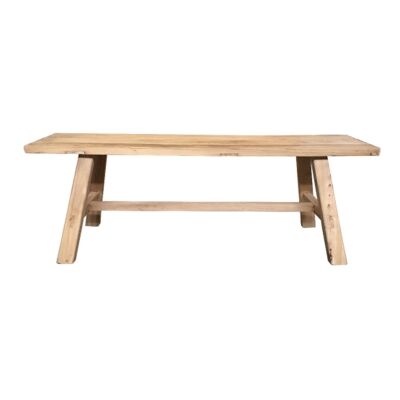 Tiance Reclaimed Elm Timber Dining Bench, 160cm